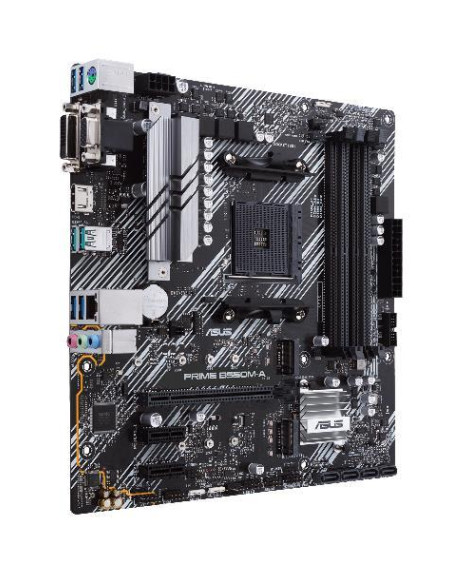 Mainboard, ASUS, AMD B550, SAM4, MicroATX, Memory DDR4, Memory slots 4, 2xPCI-Express 3.0 1x, 1xPCI-Express 4.0 16x, 2xM.2, 1x1 Mainboard, ASUS, AMD B550, SAM4, MicroATX, Memory DDR4, Memory slots 4, 2xPCI-Express 3.0 1x, 1xPCI-Express 4.0 16x, 2xM.2, 1x1