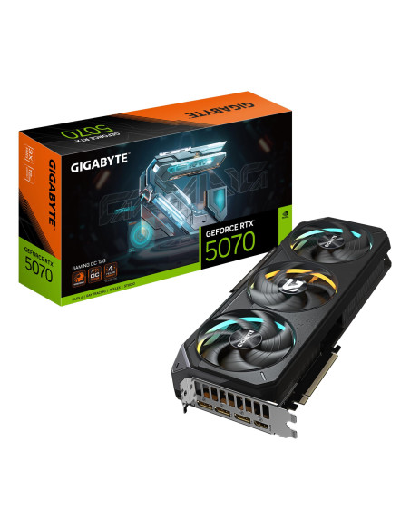 Graphics Card, GIGABYTE, NVIDIA GeForce RTX 5070, 12 GB, GDDR7, 192 bit, PCIE 5.0 16x, GPU 2625 MHz, Triple slot Fansink, 1xHDM