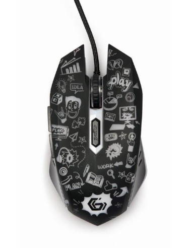 MOUSE USB OPTICAL BLACK/MUS-6B-GRAFIX-01 GEMBIRD