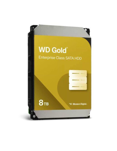 HDD, WESTERN DIGITAL, Gold, 8TB, 256 MB, 7200 rpm, 3,5", WD8005FRYZ