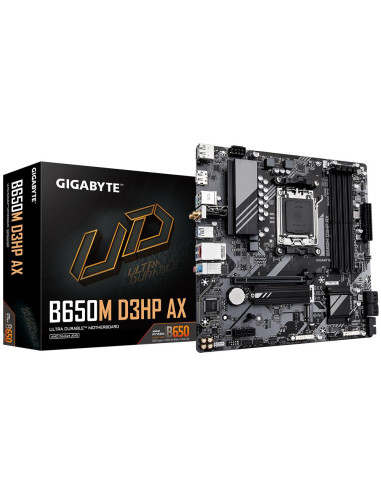 Mainboard, GIGABYTE, AMD B650, SAM5, Micro-ATX, Memory DDR5, Memory slots 4, B650MD3HPAX1.2