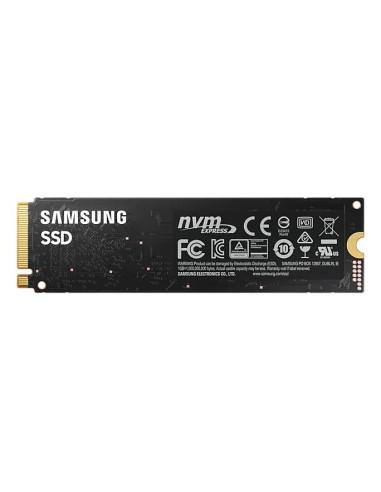 SSD, SAMSUNG, 980, 1TB, M.2, PCIE, NVMe, MLC, Write speed 3000 MBytes/sec, Read speed 3500 MBytes/sec, 2.38mm, TBW 600 TB, MTBF