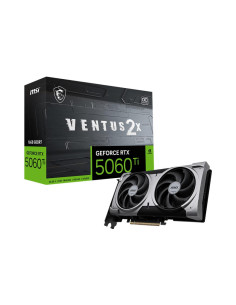 Graphics Card, MSI, NVIDIA GeForce RTX 5060 Ti, 16 GB, GDDR7, 128 bit, PCIE 5.0 16x, Dual Slot Fansink, 5060TI16GVENTUS2XOCPLUS