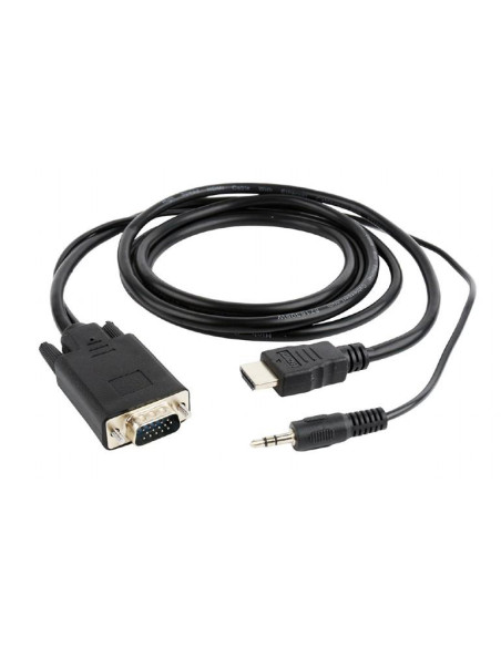 CABLE HDMI-VGA +3.5MM/1.8M A-HDMI-VGA-03-6 GEMBIRD CABLE HDMI-VGA +3.5MM/1.8M A-HDMI-VGA-03-6 GEMBIRD