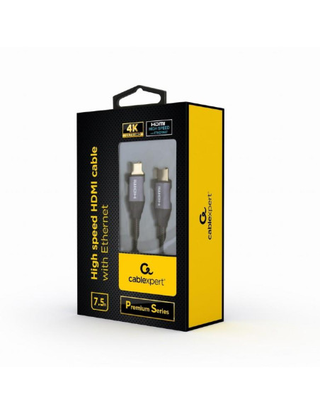 CABLE HDMI-HDMI 7.5M V2.0/PREMIUM CCBP-HDMI-7.5M GEMBIRD CABLE HDMI-HDMI 7.5M V2.0/PREMIUM CCBP-HDMI-7.5M GEMBIRD