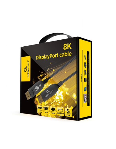 CABLE DISPLAY PORT 5M AOC/PREM CC-DP8K-AOC-5M GEMBIRD
