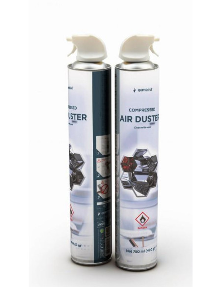 COMPRESSED AIR DUSTER 750ML/CK-CAD-FL750-01 GEMBIRD COMPRESSED AIR DUSTER 750ML/CK-CAD-FL750-01 GEMBIRD