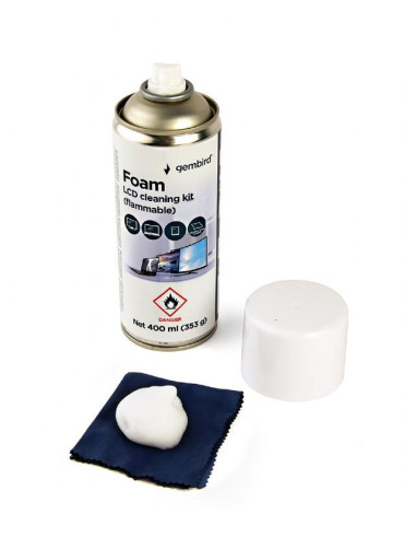 CLEANING KIT LCD FOAM 400ML/CK-LCD-08 GEMBIRD