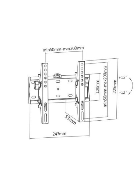 TV SET ACC WALL MOUNT 23-42"/WM-42T-02 GEMBIRD TV SET ACC WALL MOUNT 23-42"/WM-42T-02 GEMBIRD