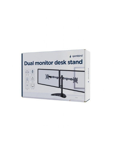 MONITOR ACC DESK STAND 13-32"/DUAL MS-D2ST-02 GEMBIRD