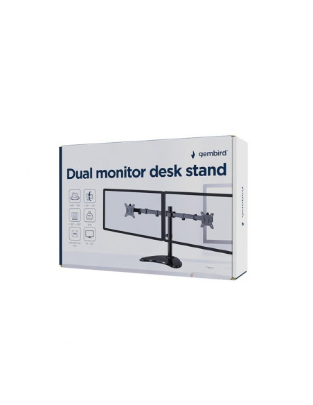MONITOR ACC DESK STAND 13-32"/DUAL MS-D2ST-02 GEMBIRD MONITOR ACC DESK STAND 13-32"/DUAL MS-D2ST-02 GEMBIRD