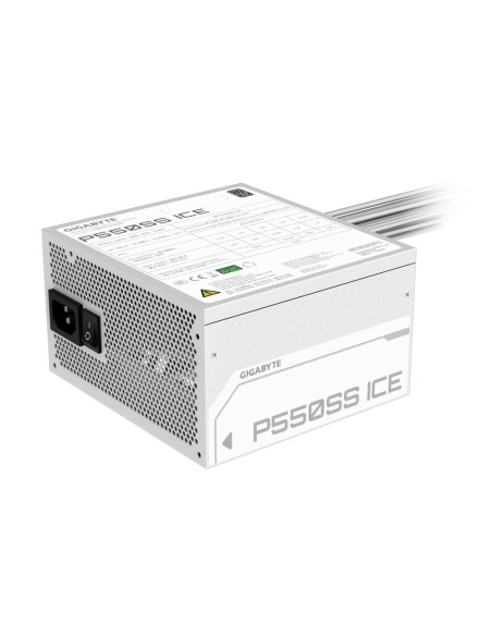 Power Supply, GIGABYTE, GP-P550SS ICE, 550 Watts, Efficiency 80 PLUS SILVER, PFC Active, MTBF 100000 hours, GP-P550SSICE
