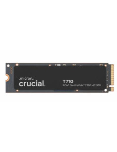 SSD, CRUCIAL, T710, 4TB, M.2, PCIe Gen5, NVMe, Write speed 13800 MBytes/sec, Read speed 14900 MBytes/sec, TBW 2400 TB, CT4000T7