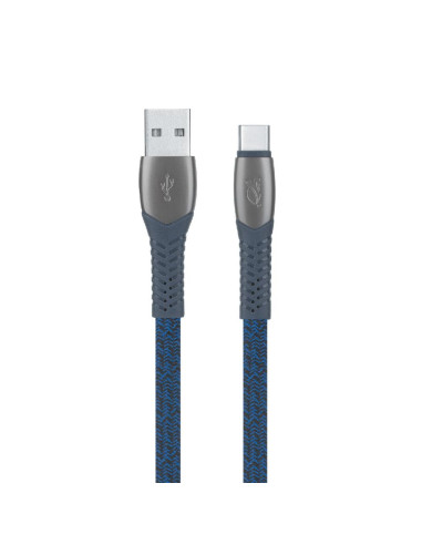 CABLE USB-C TO USB2.0 1.2M/BLUE PS6102 BL12 RIVACASE