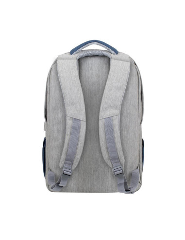 NB BACKPACK ANTI-THEFT 17.3"/7567 GREY/DARK BLUE RIVACASE
