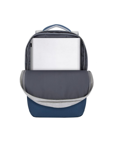 NB BACKPACK ANTI-THEFT 17.3"/7567 GREY/DARK BLUE RIVACASE
