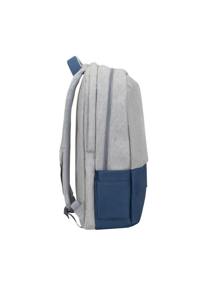 NB BACKPACK ANTI-THEFT 17.3"/7567 GREY/DARK BLUE RIVACASE