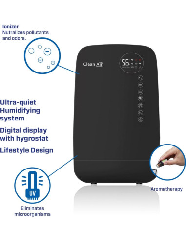 HUMIDIFIER WITH IONIZER/CA-607BSMART CLEAN AIR OPTIMA