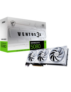 Graphics Card, MSI, NVIDIA GeForce RTX 5080, 16 GB, GDDR7, 256 bit, PCIE 5.0 16x, Dual Slot Fansink, 1xHDMI, 3xDisplayPort, 508