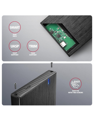 HDD ACC ENCLOSURE 2.5"/USB3.2 EE25-XA6C AXAGON