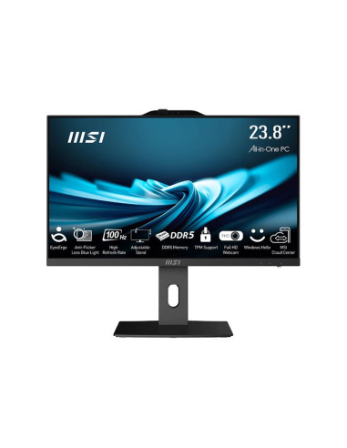 Monoblock PC, MSI, PRO, AP241P 14M, Business, All in One, CPU Intel Core i7, i7-14700, 2100 MHz, Screen 23.8", RAM 16GB, DDR5, 