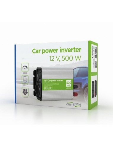 POWER INVERTER CAR 12V 500W/EG-PWC500-01 GEMBIRD