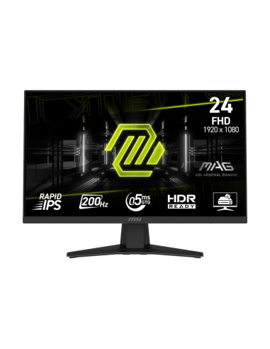 LCD Monitor, MSI, MAG 244F, 23.8", Gaming, Matte, Panel IPS, 1920x1080, 16:9, 200Hz, 0.5 ms, Colour Black, MAG244F