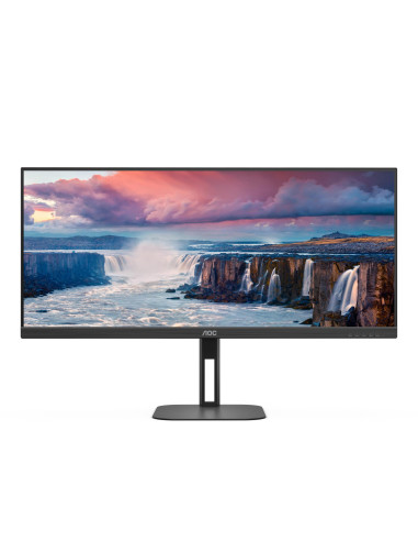 LCD Monitor, AOC, 34 ", 3440 x 1440 pixels, UltraWide Quad HD, Native aspect ratio 21:9, LCD, Flat, U34V5C/BK