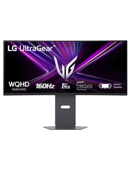 LCD Monitor, LG, 34 ", 3440 x 1440 pixels, Wide Quad HD, Native aspect ratio 21:9, LCD, Curved, 34G600A-B