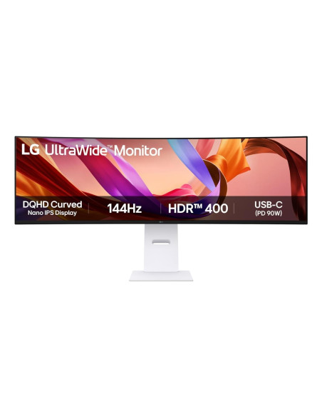LCD Monitor, LG, 49 ", 5120 x 1440 pixels, Dual QHD, Native aspect ratio 32:9, LED, Curved, 49U950A-W