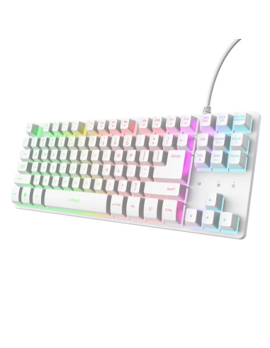 KEYBOARD USB GXT 833W THADO/TKL ENG WHITE 25894 TRUST
