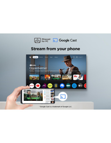 TV Set, TCL, 50 ", 4K Ultra HD, 3840 x 2160 pixels, Flat, 16:9, DLED, 50V6C