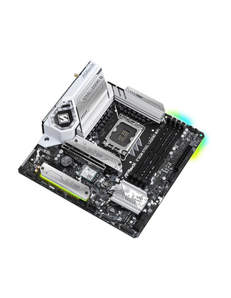 Mainboard, ASROCK, Intel B760 Express, LGA1700, Micro-ATX, Memory DDR5, Memory slots 4, 1xPCI-Express 4.0 1x, 1xPCI-Express 5.0