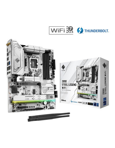 Mainboard, ASROCK, Intel Z890, LGA1851, ATX, Memory DDR5, Memory slots 4, Z890STEELLEGENDWIFI