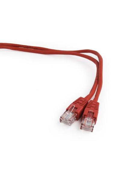 PATCH CABLE CAT5E UTP 0.5M/RED PP12-0.5M/R GEMBIRD