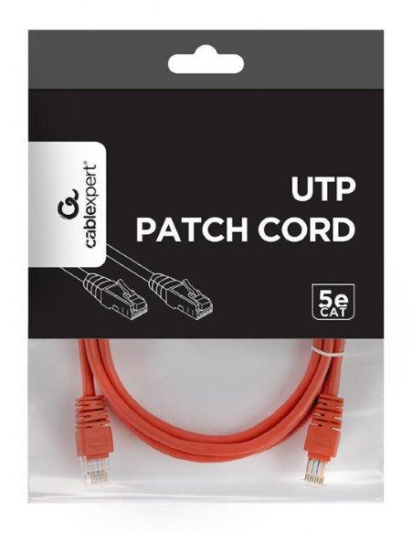PATCH CABLE CAT5E UTP 1.5M/RED PP12-1.5M/R GEMBIRD