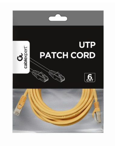 PATCH CABLE CAT6 UTP 3M/YELLOW PP6U-3M/Y GEMBIRD
