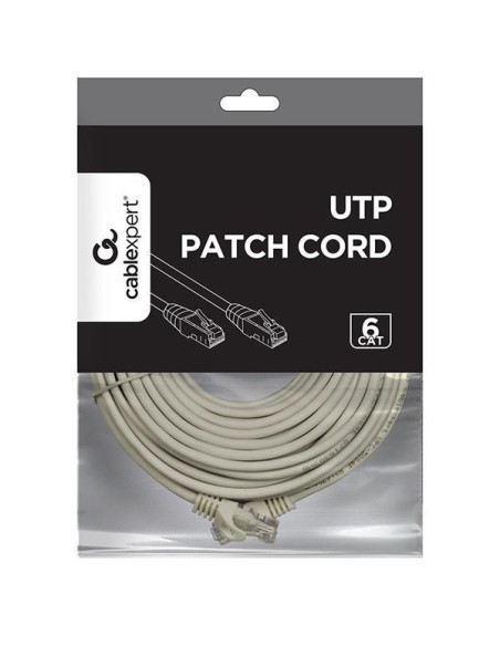 PATCH CABLE CAT6 UTP 15M/GREY PP6U-15M GEMBIRD