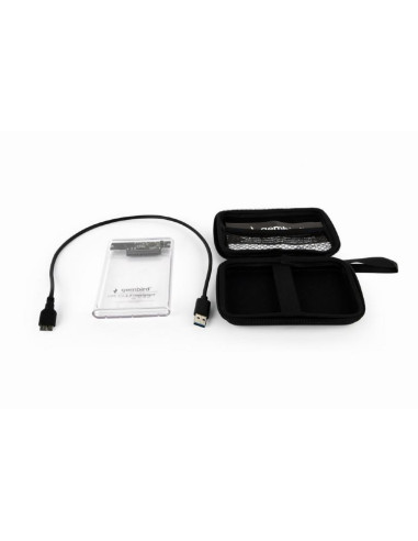 HDD CASE EXT. USB3 2.5"/TRANSPARENT EE2-U3S9-6 GEMBIRD