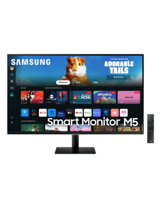 LCD Monitor, SAMSUNG, 27", TV Monitor/Smart, Panel VA, 1920x1080, 16:9, 60Hz, Matte, 4 ms, Speakers, Tilt, Colour Black, LS27DM