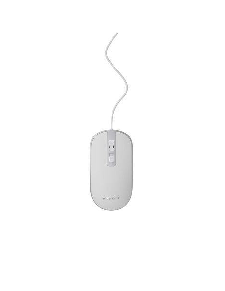 MOUSE USB OPTICAL WHITE/SILVER/MUS-4B-06-WS GEMBIRD