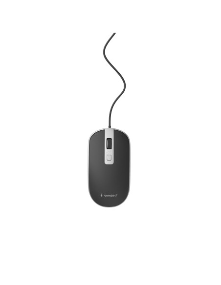 MOUSE USB OPTICAL BLACK/SILVER/MUS-4B-06-BS GEMBIRD
