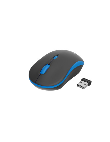 MOUSE USB OPTICAL WRL BLACK/BLUE MUSW-4B-03-B GEMBIRD