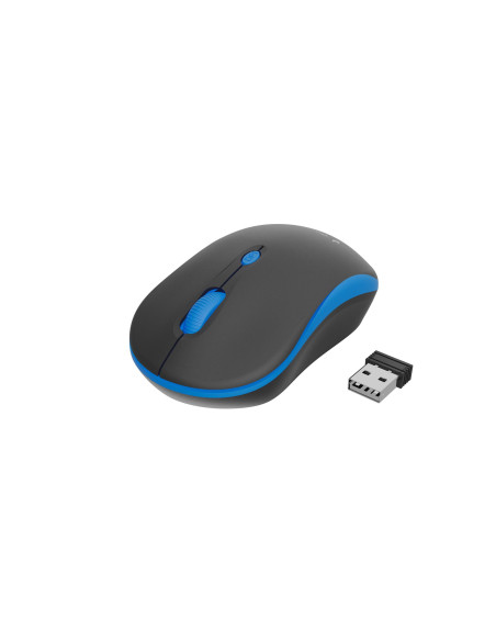 MOUSE USB OPTICAL WRL BLACK/BLUE MUSW-4B-03-B GEMBIRD