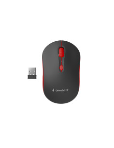 MOUSE USB OPTICAL WRL BLACK/RED MUSW-4B-03-R GEMBIRD