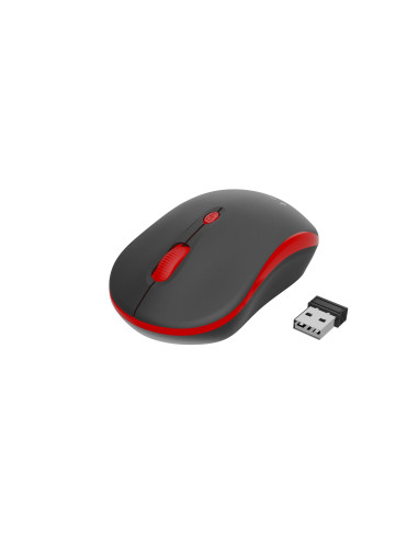 MOUSE USB OPTICAL WRL BLACK/RED MUSW-4B-03-R GEMBIRD