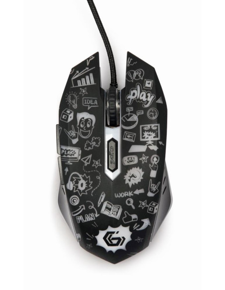 MOUSE USB OPTICAL BLACK/MUS-6B-GRAFIX-01 GEMBIRD