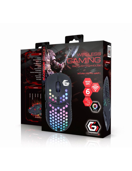 MOUSE USB OPTICAL WRL RGB/GAM MUSG-RAGNAR-WRX500 GEMBIRD