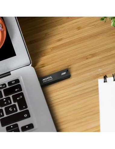 External SSD, ADATA, SC610, 2TB, USB 3.2, Write speed 500 MBytes/sec, Read speed 550 MBytes/sec, SC610-2000G-CBK/RD