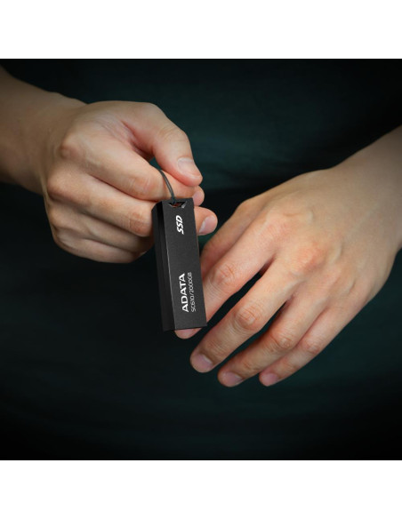 External SSD, ADATA, SC610, 2TB, USB 3.2, Write speed 500 MBytes/sec, Read speed 550 MBytes/sec, SC610-2000G-CBK/RD